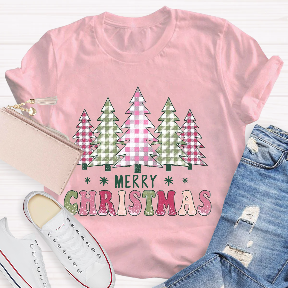 Coquette Merry Christmas Tree T-Shirt