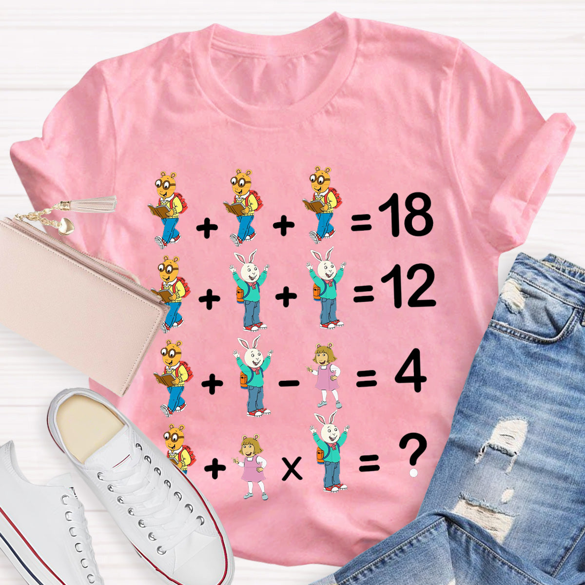 Arthur And Friends Math Teacher T-Shirt