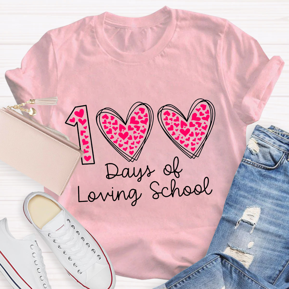 100 Days Of Loving School Teacher T-Shirt