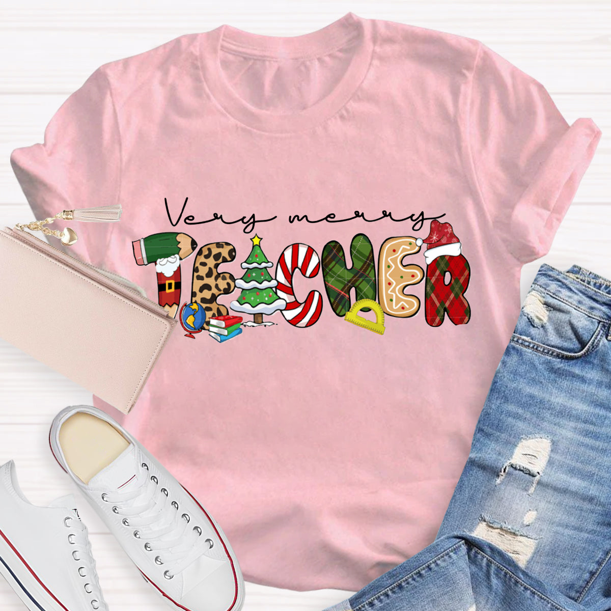 Very Merry Teacher T-Shirt