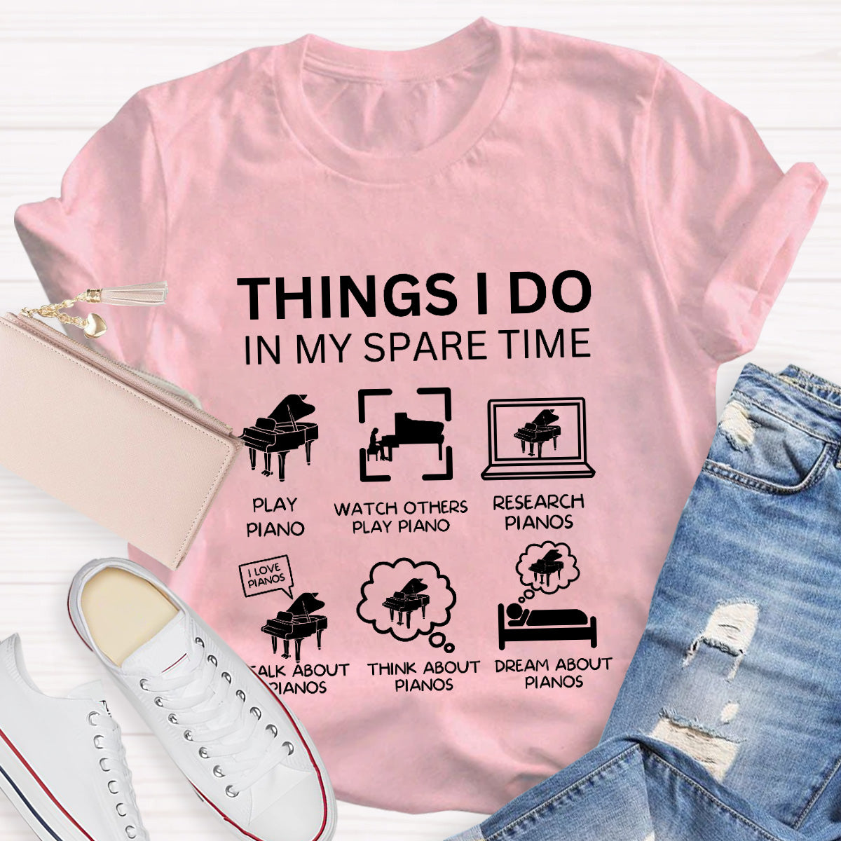 This Things I Do In My Spare Time Music Teacher T-Shirt