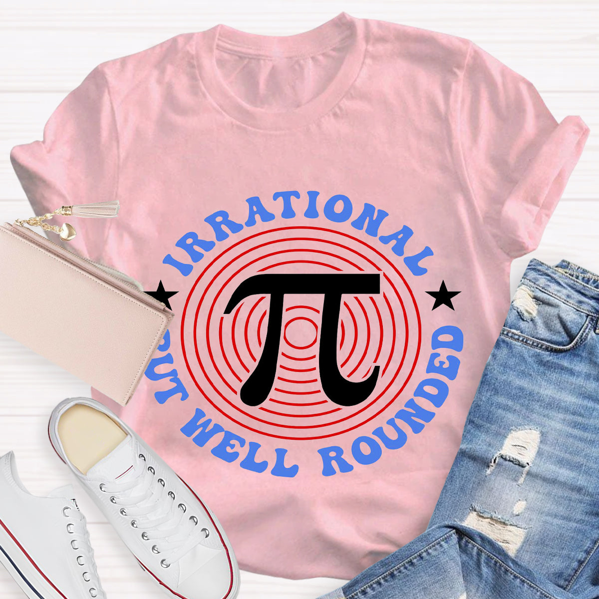 Irrational But Well Rounded Math Day T-Shirt