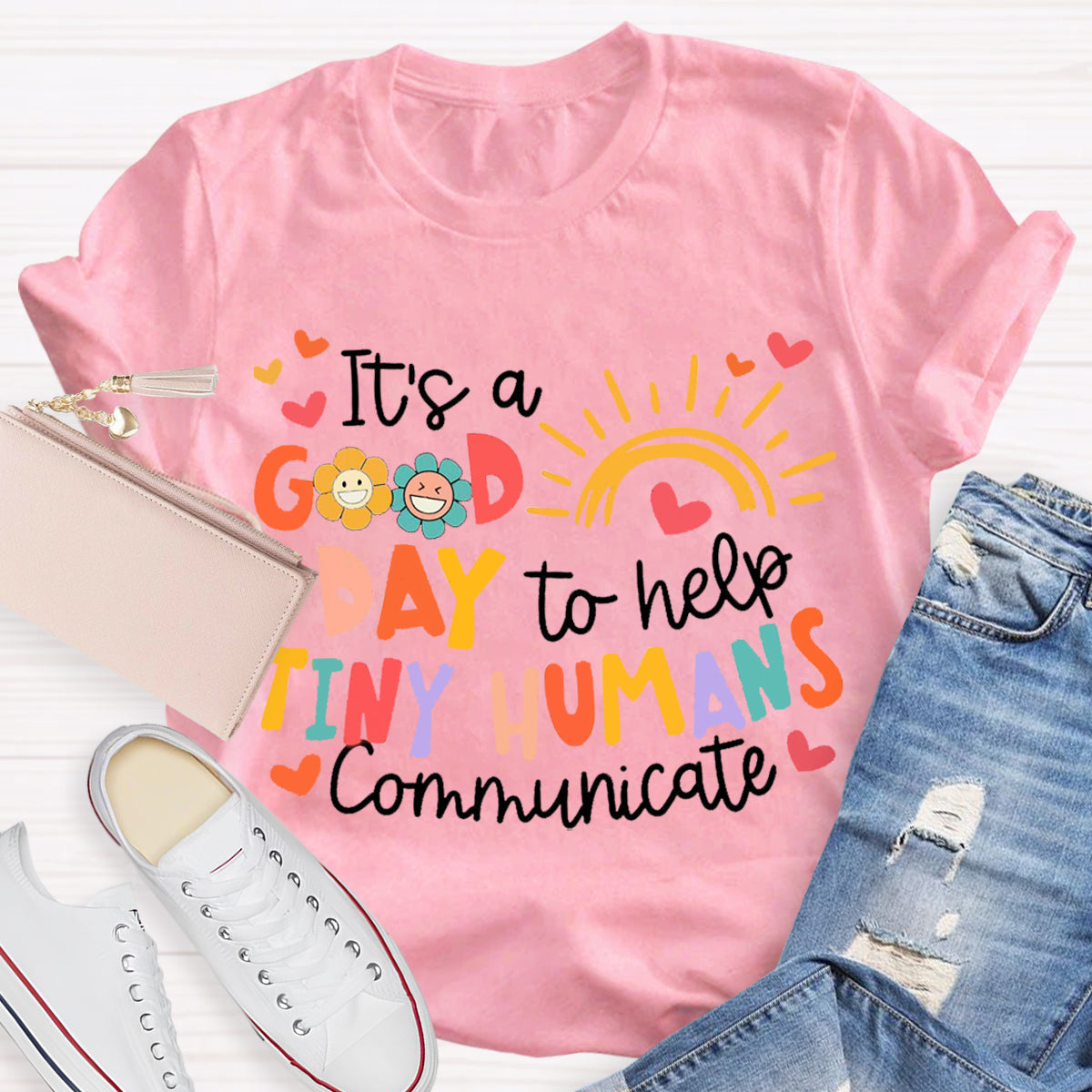 It's A Good Day To Help Tiny Humens Teacher T-Shirt