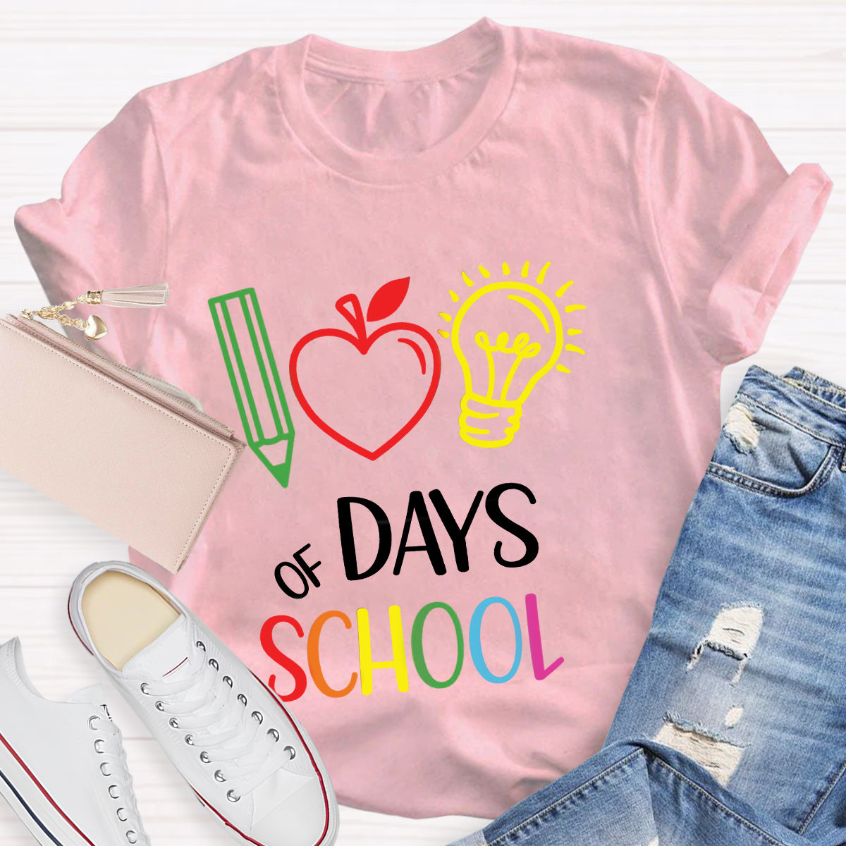 100 Days of School Celebration Teacher T-Shirt