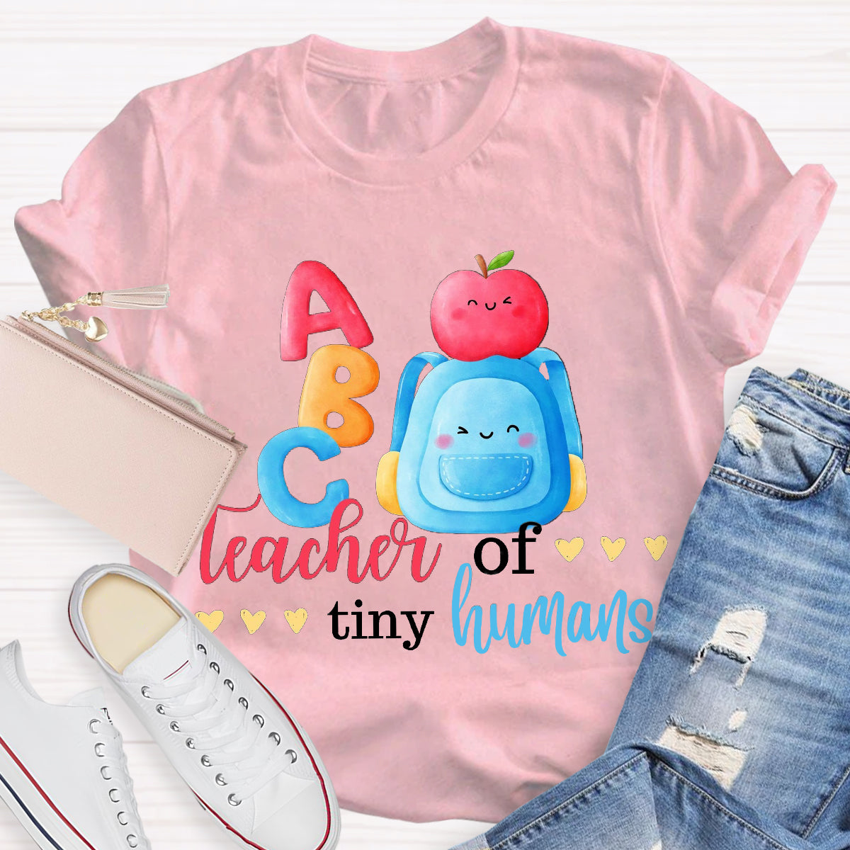 ABC Teacher Of Tiny Humans T-Shirt