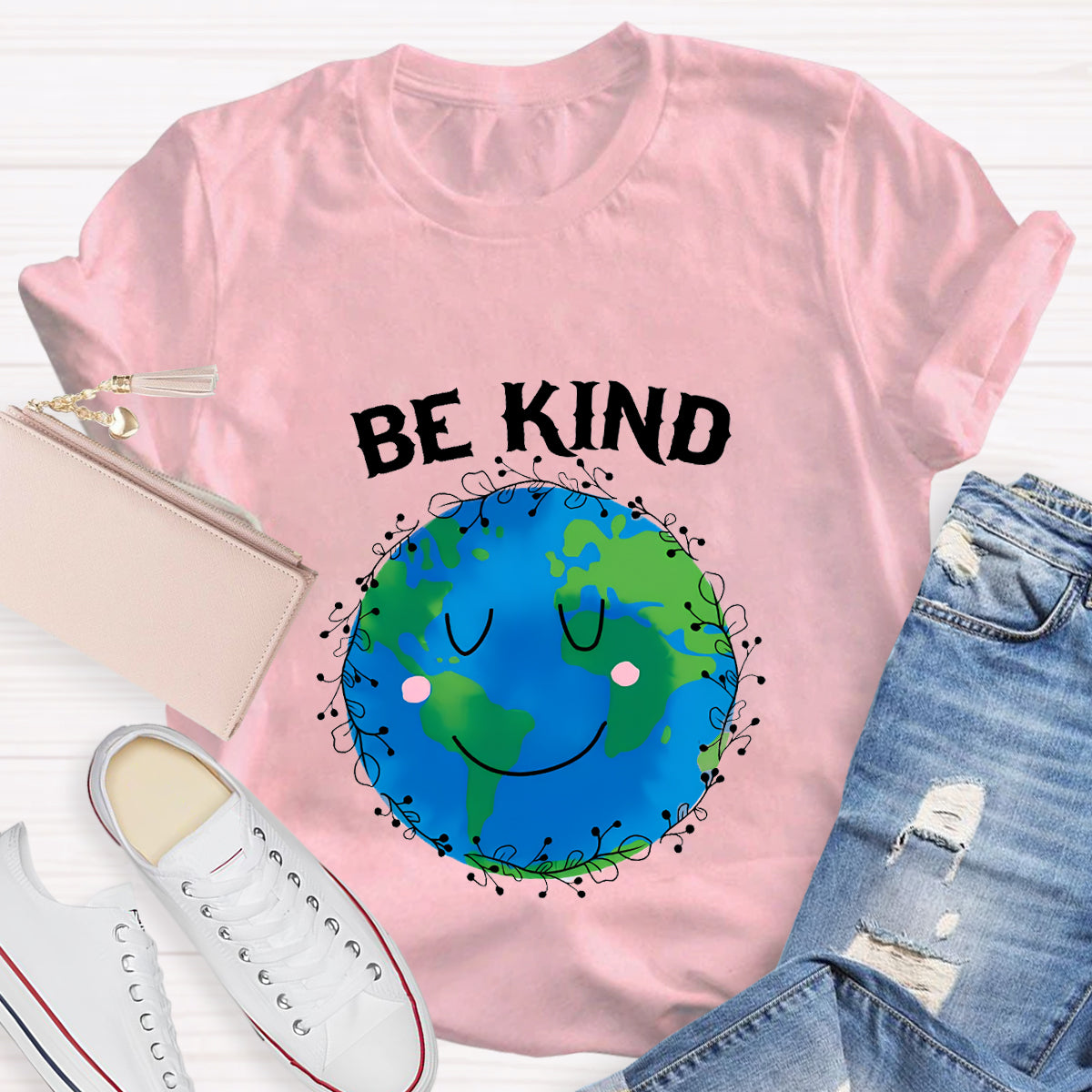 Be Kind For Earth Day Teacher T-Shirt