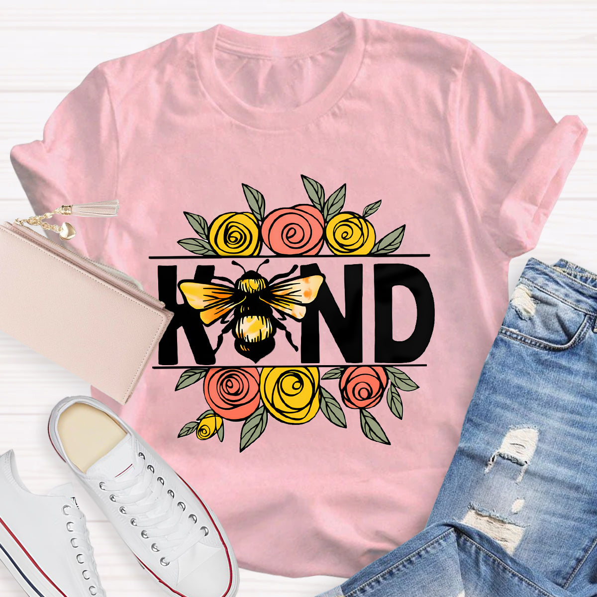 Bee Kind Flowers T-Shirt