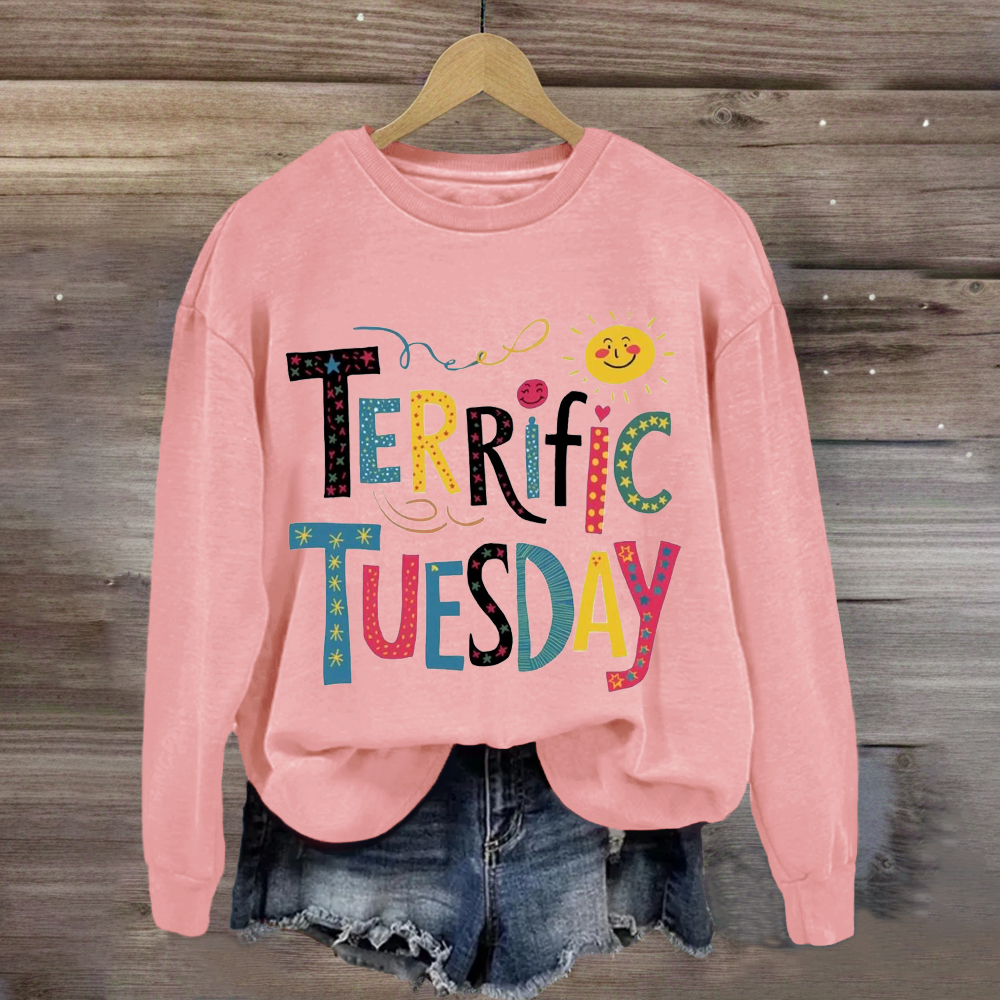 Terrific Tuesday Teacher Sweatshirt