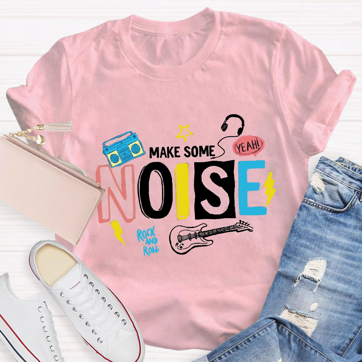 Make Some Noise Music Teacher T-Shirt