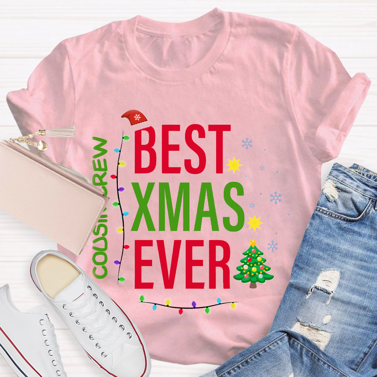 Personalized Team Name Best Xmas Ever T-Shirt