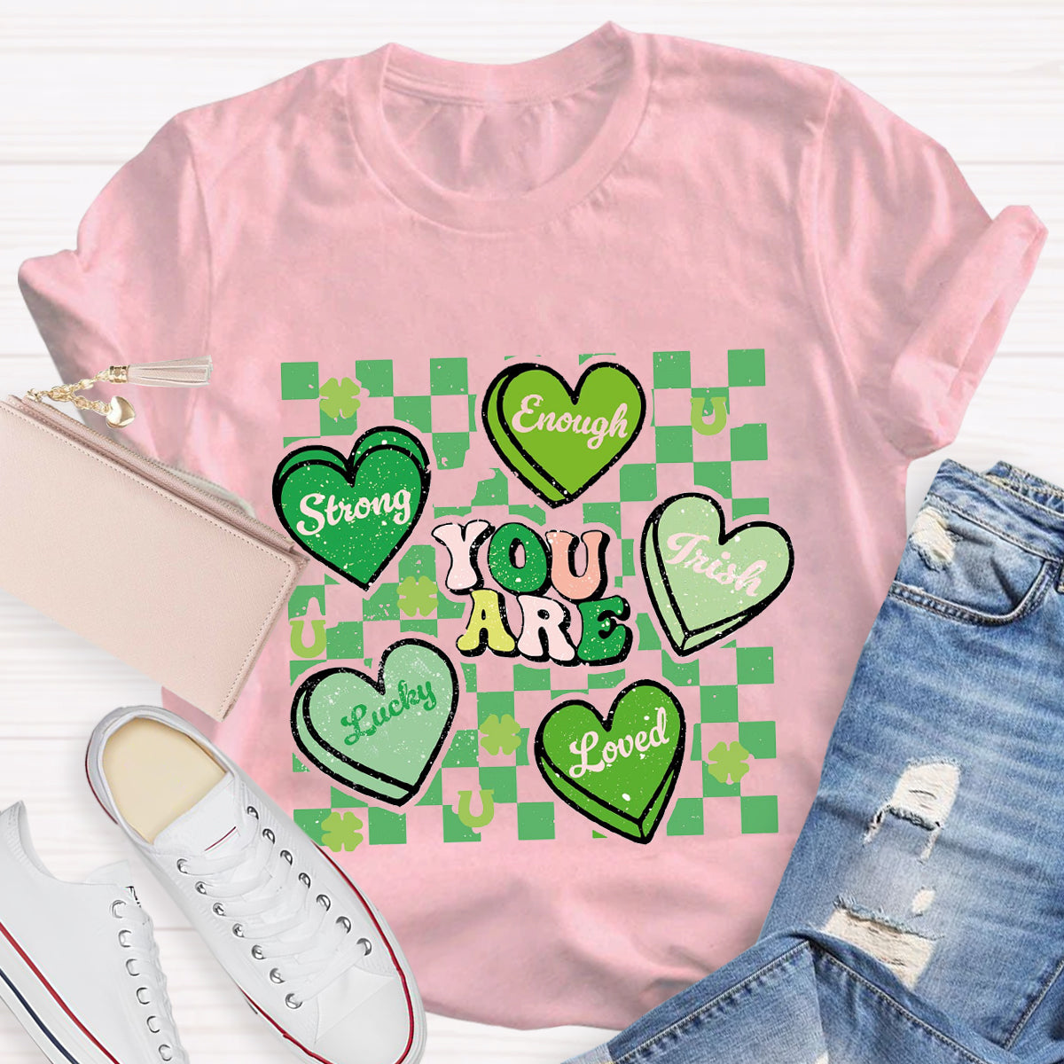 Retro Lucky Charm You Are Loved T-Shirt