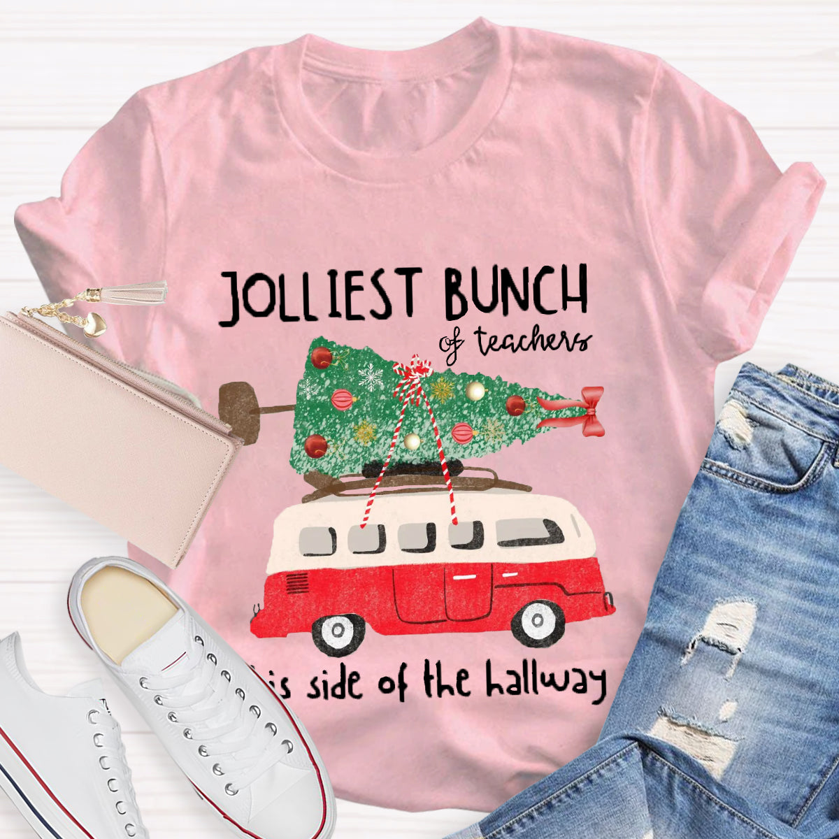 Jolliest Bunch Of Teachers This Side Of The Hallway  T-Shirt