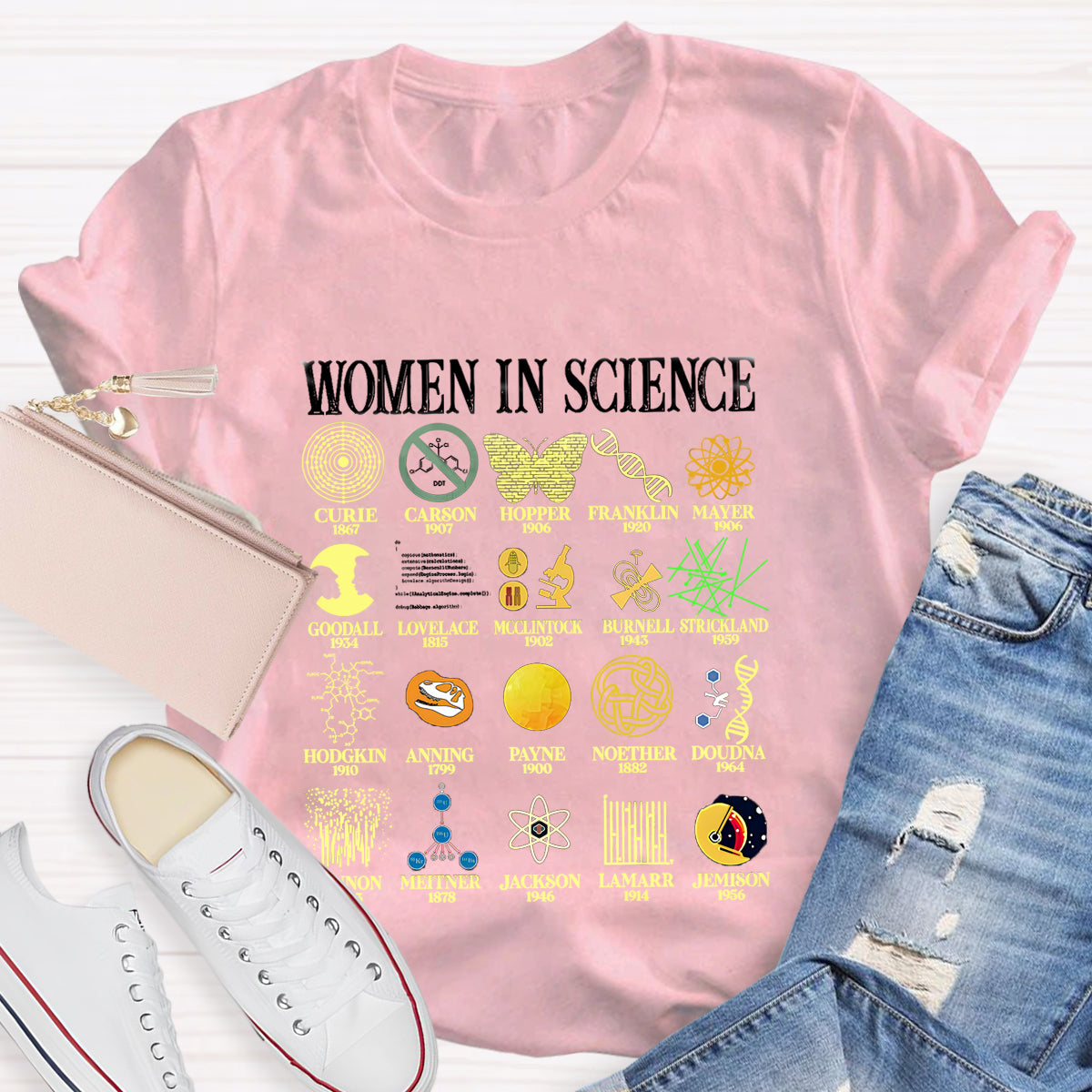 Women In Science Teacher T-Shirt