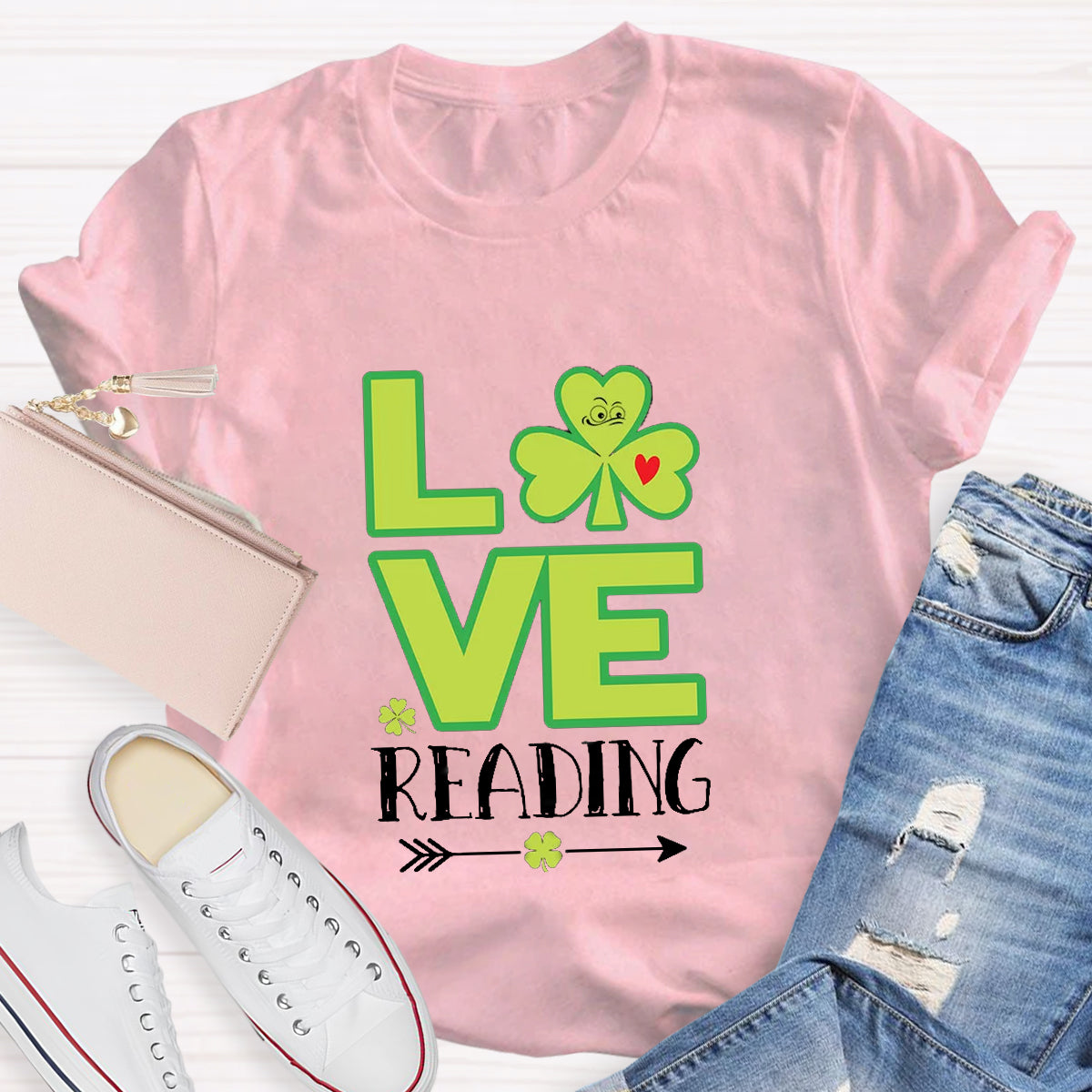 Love Reading Funny St Patricks Day T-Shirt