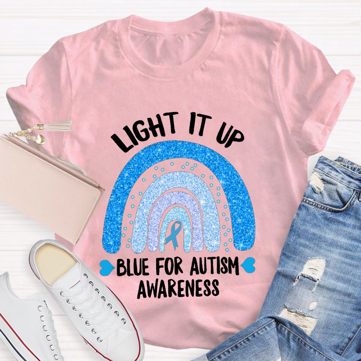 Light It Up Blue For Autism T-Shirt