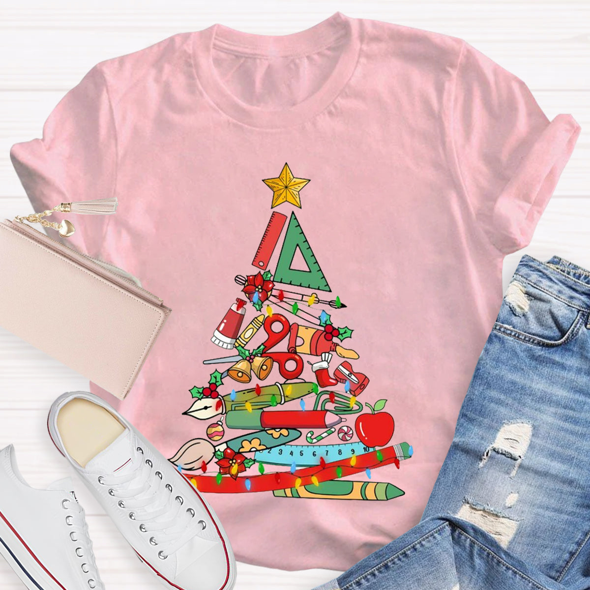 Teaching Aids Christmas Tree T-Shirt