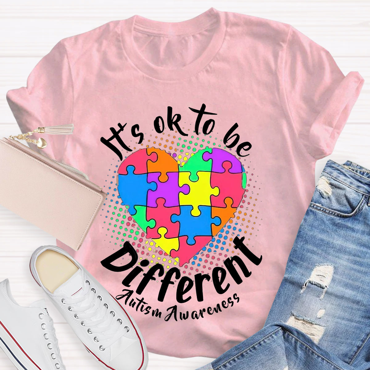 Autism It'S Ok To Be Different T-Shirt