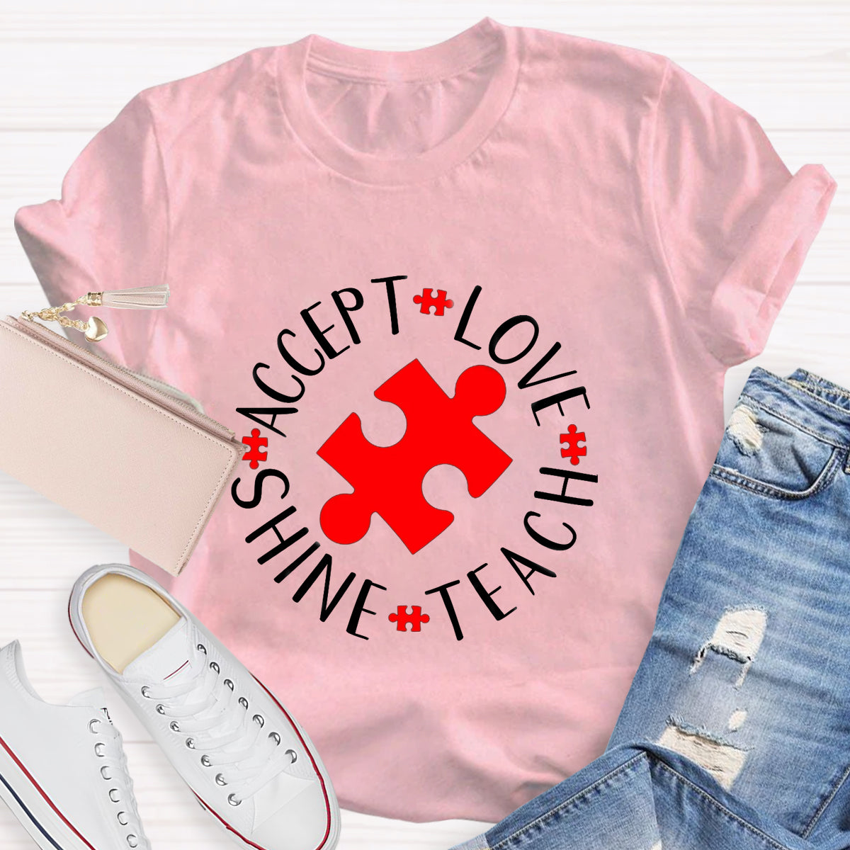 Accept Love Teach Shine T-Shirt