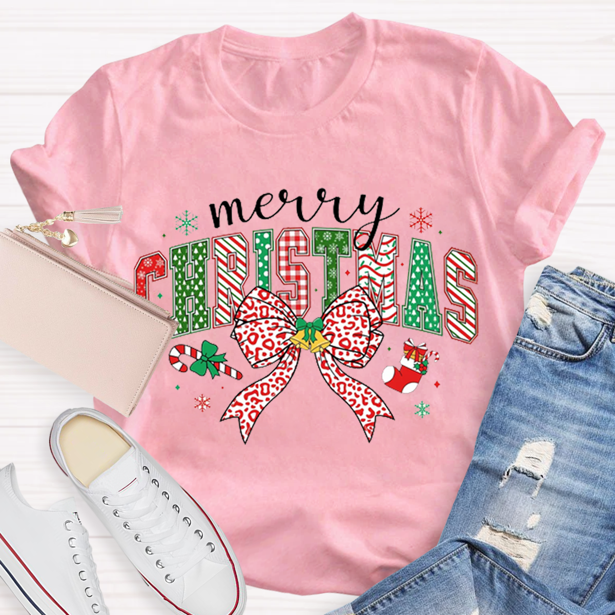 Cute Merry Christmas Teacher T-Shirt