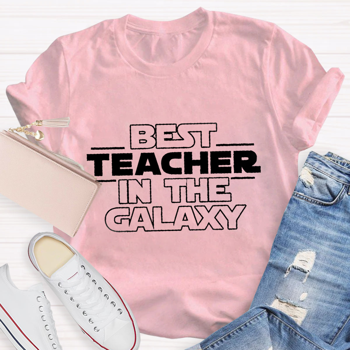 Best Teacher In The Galaxy Star Wars Themed T-Shirt