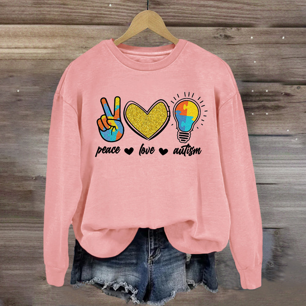 Love Peace Autism Sweatshirt