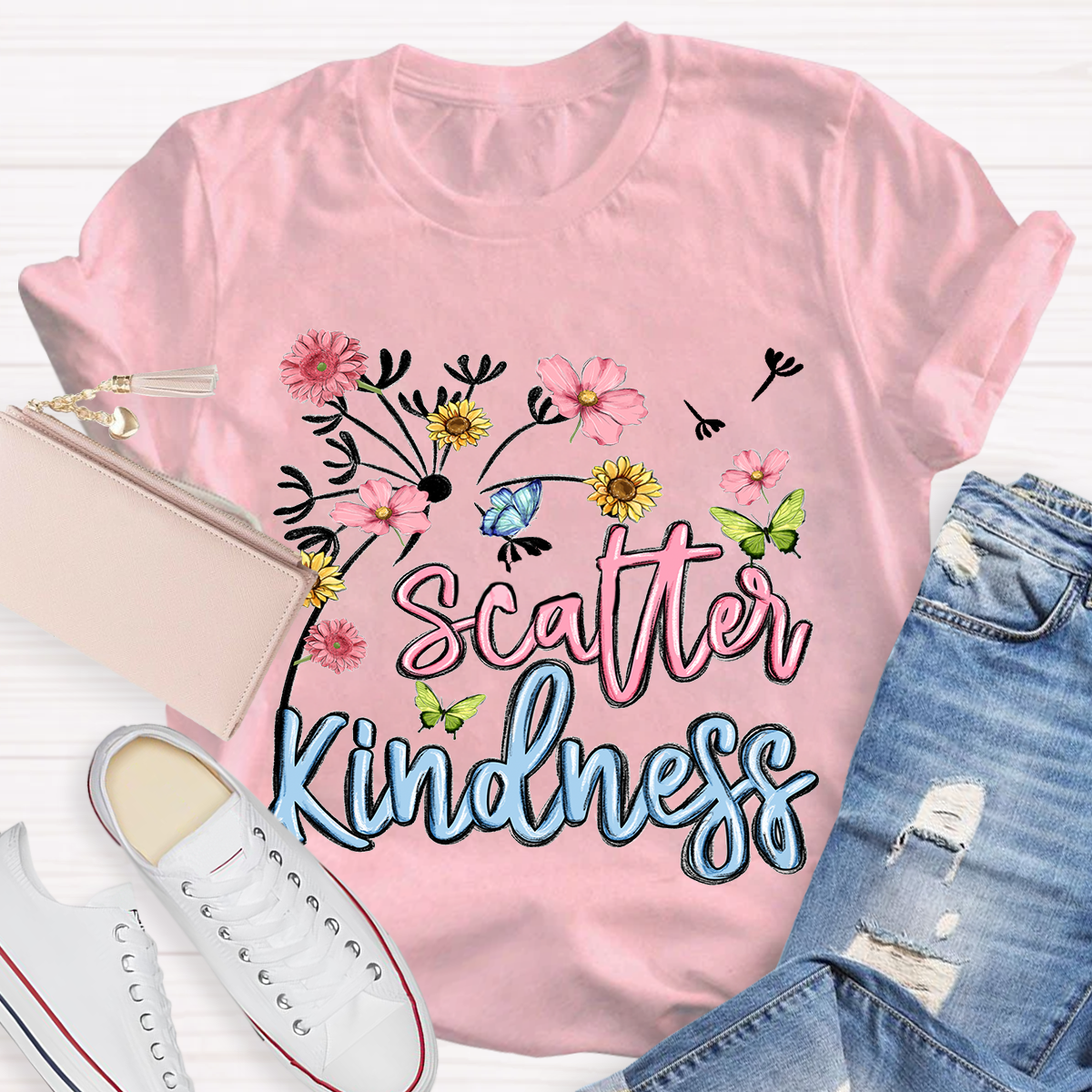 Scatter Kindness Floral T-Shirt