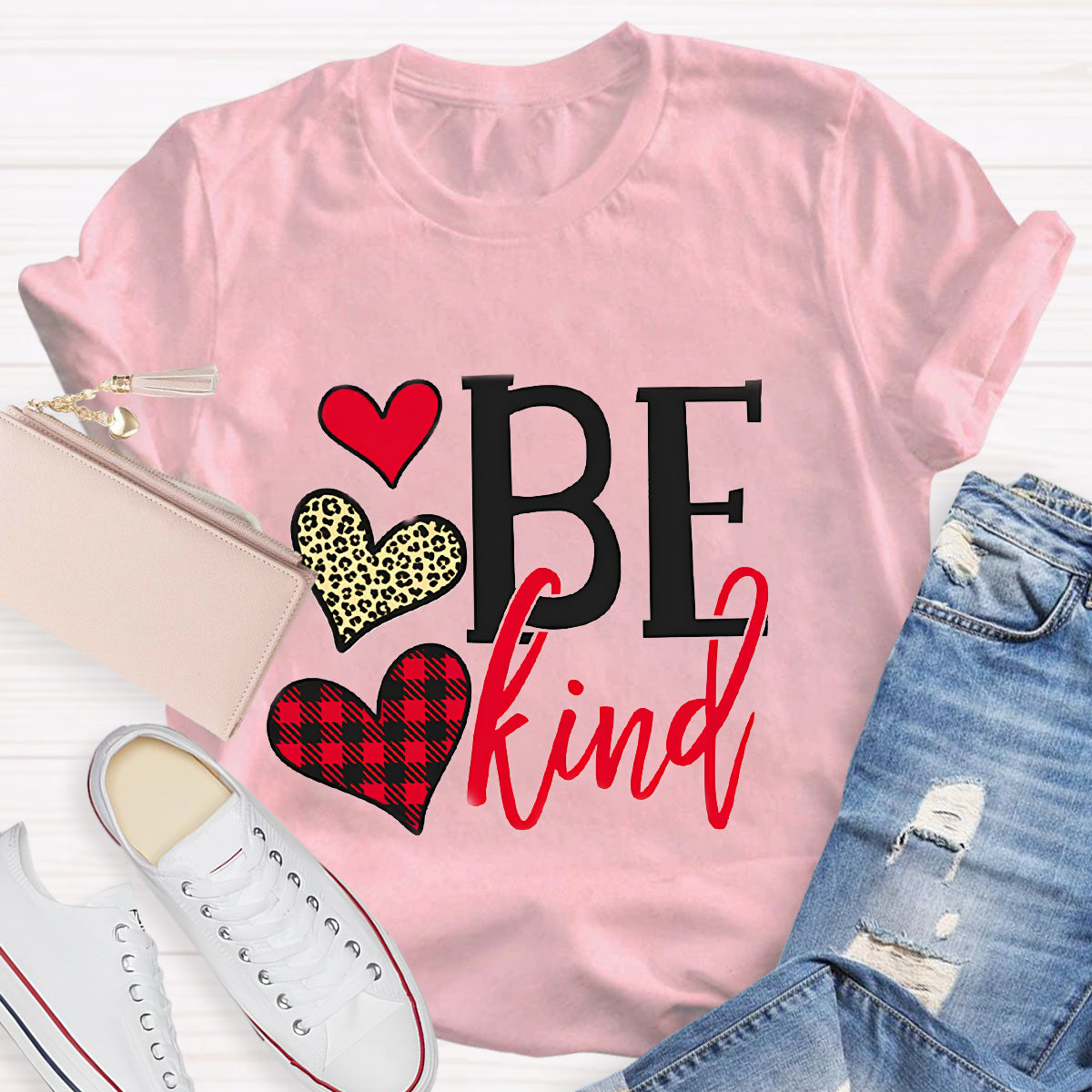 Red Heart Be Kind T-Shirt