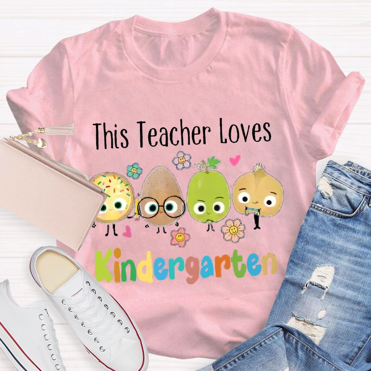 Personalized Grade This Teacher Loves T-Shirt