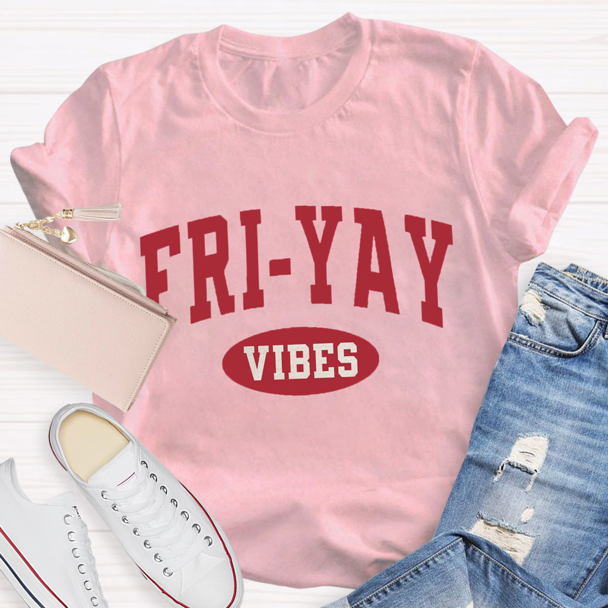 Fri-Yay Vibes Happy Friday T-Shirt