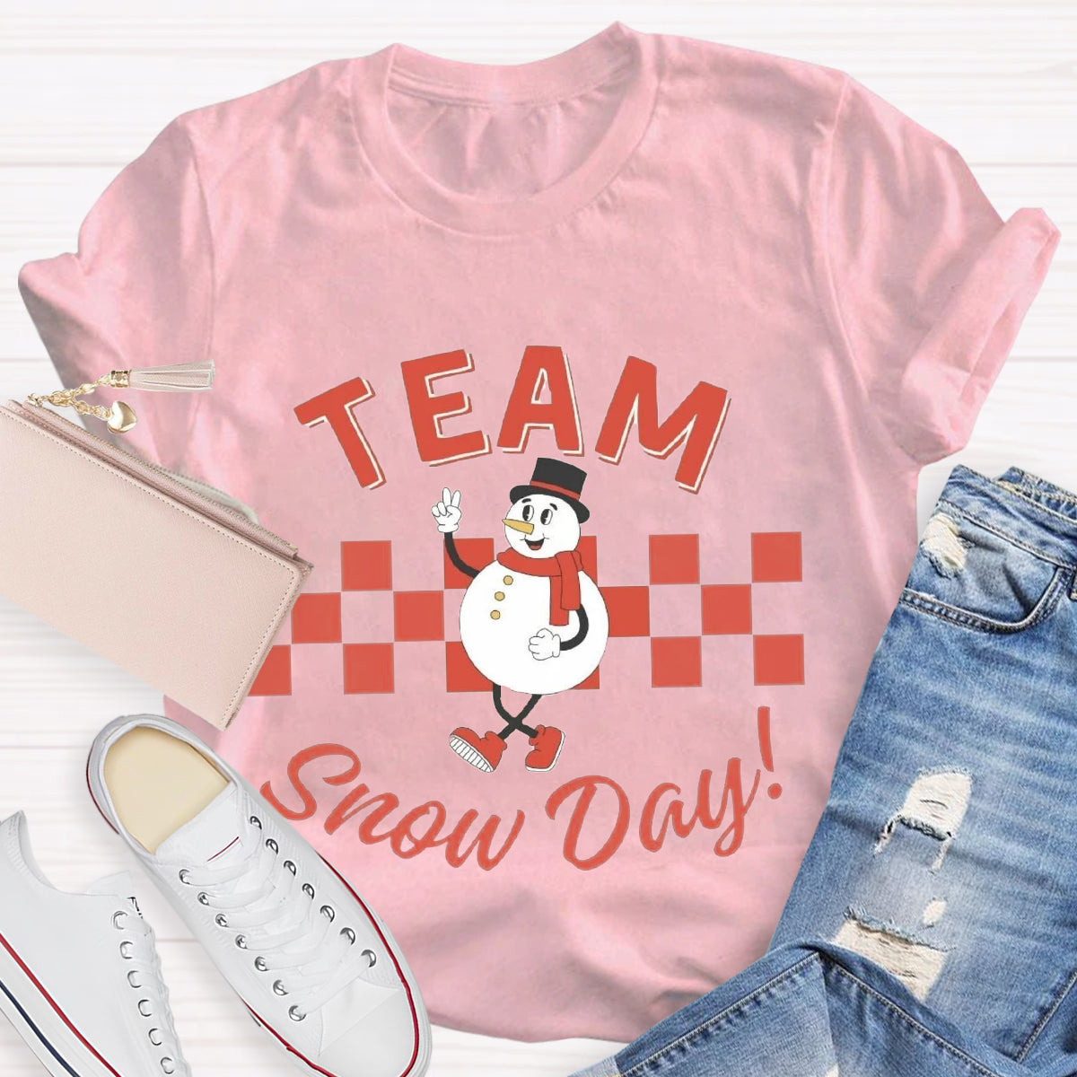 Team Of Snow Day Teacher T-Shirt