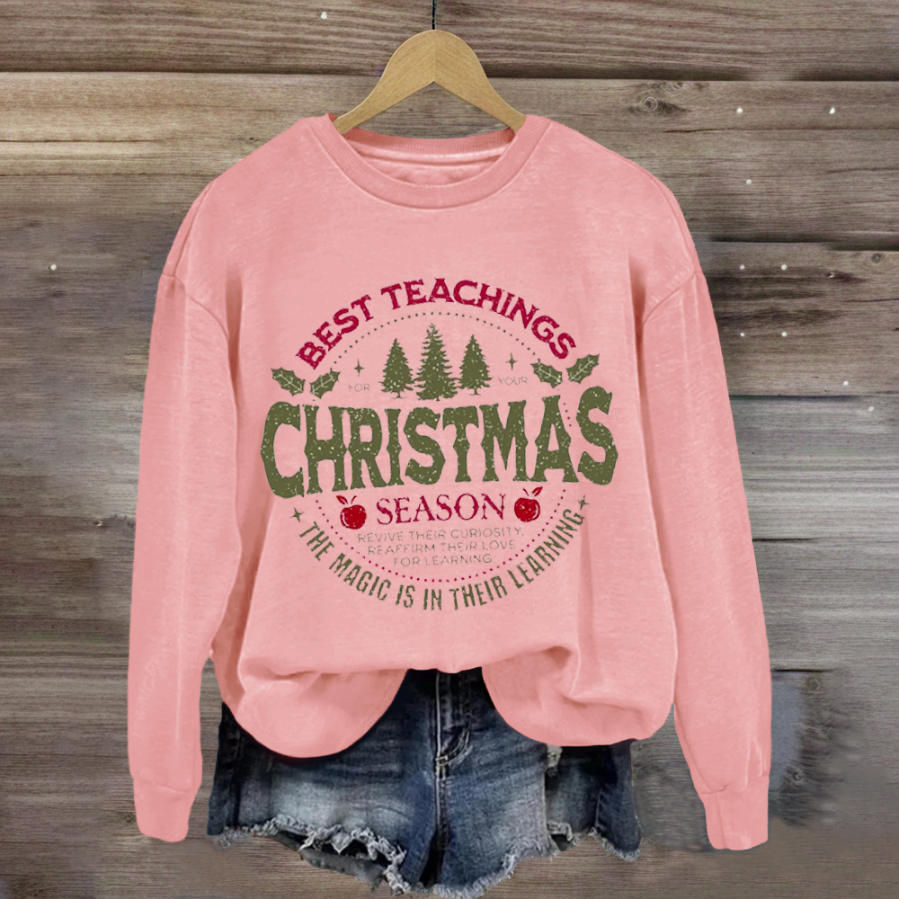 Comfort Colors Christmas Teacher Sweatshirt