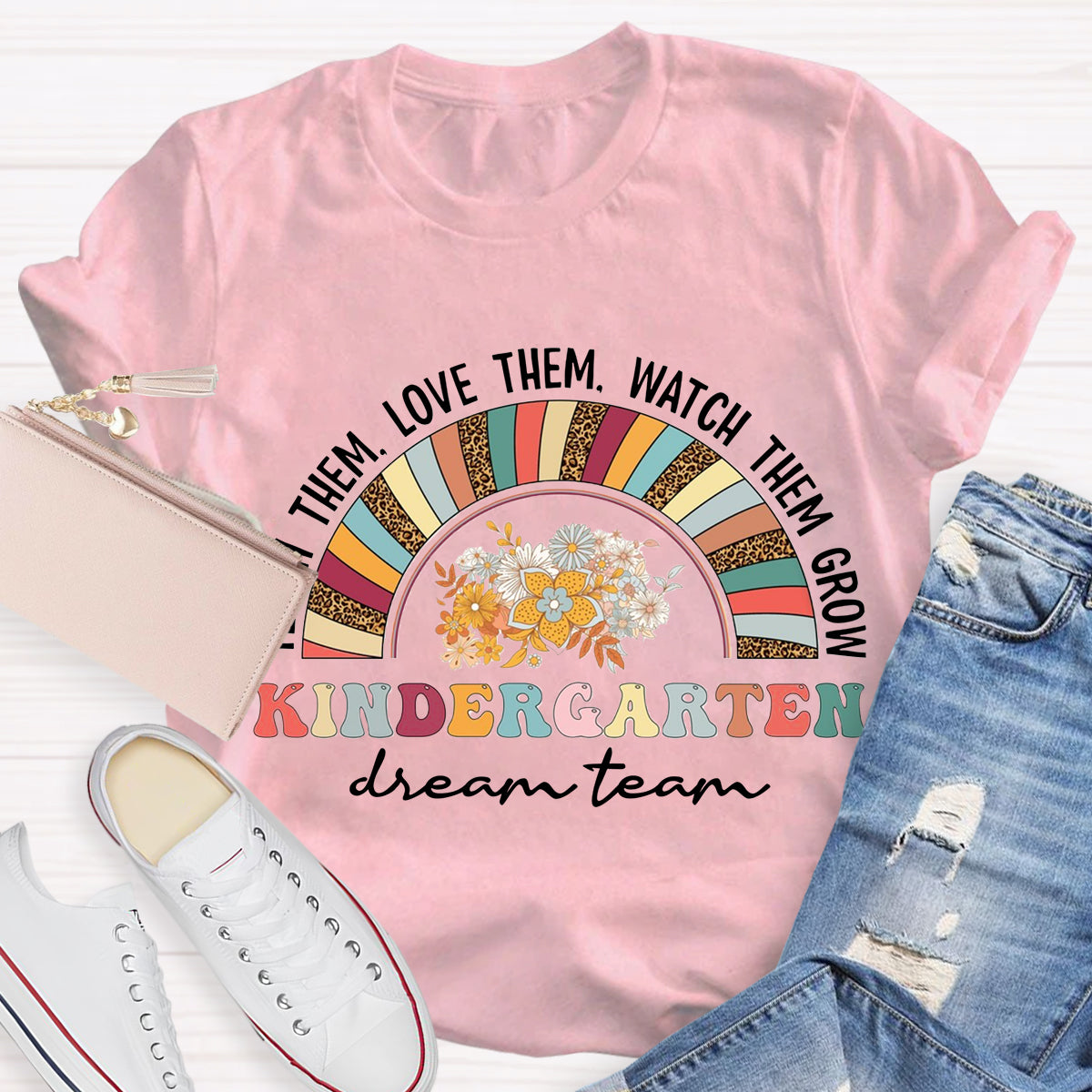 Personalized Grade Dream Team Teach Them Love Them T-Shirt