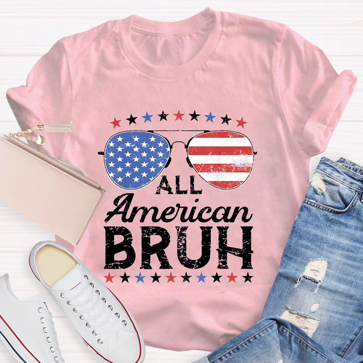 All American Bruh Teacher T-Shirt