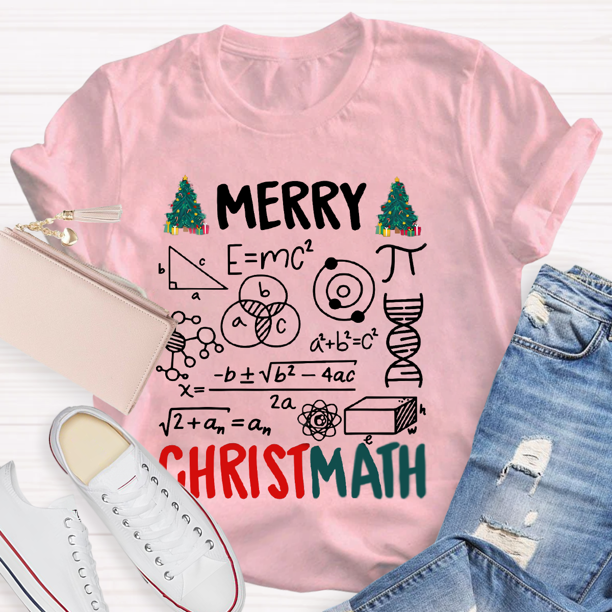 Merry Christmath Math Teacher T-Shirt