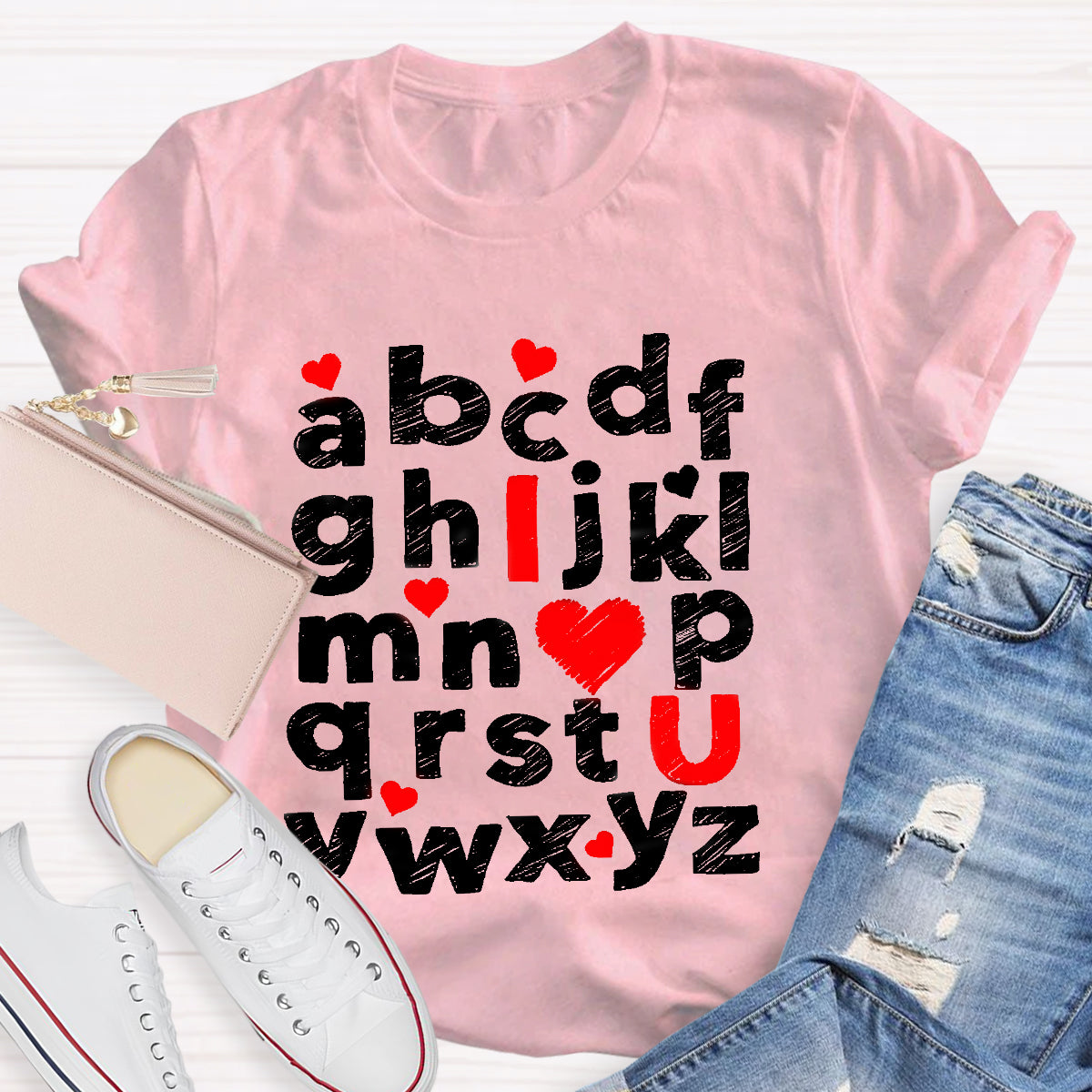 I Love You Alphabet T-Shirt