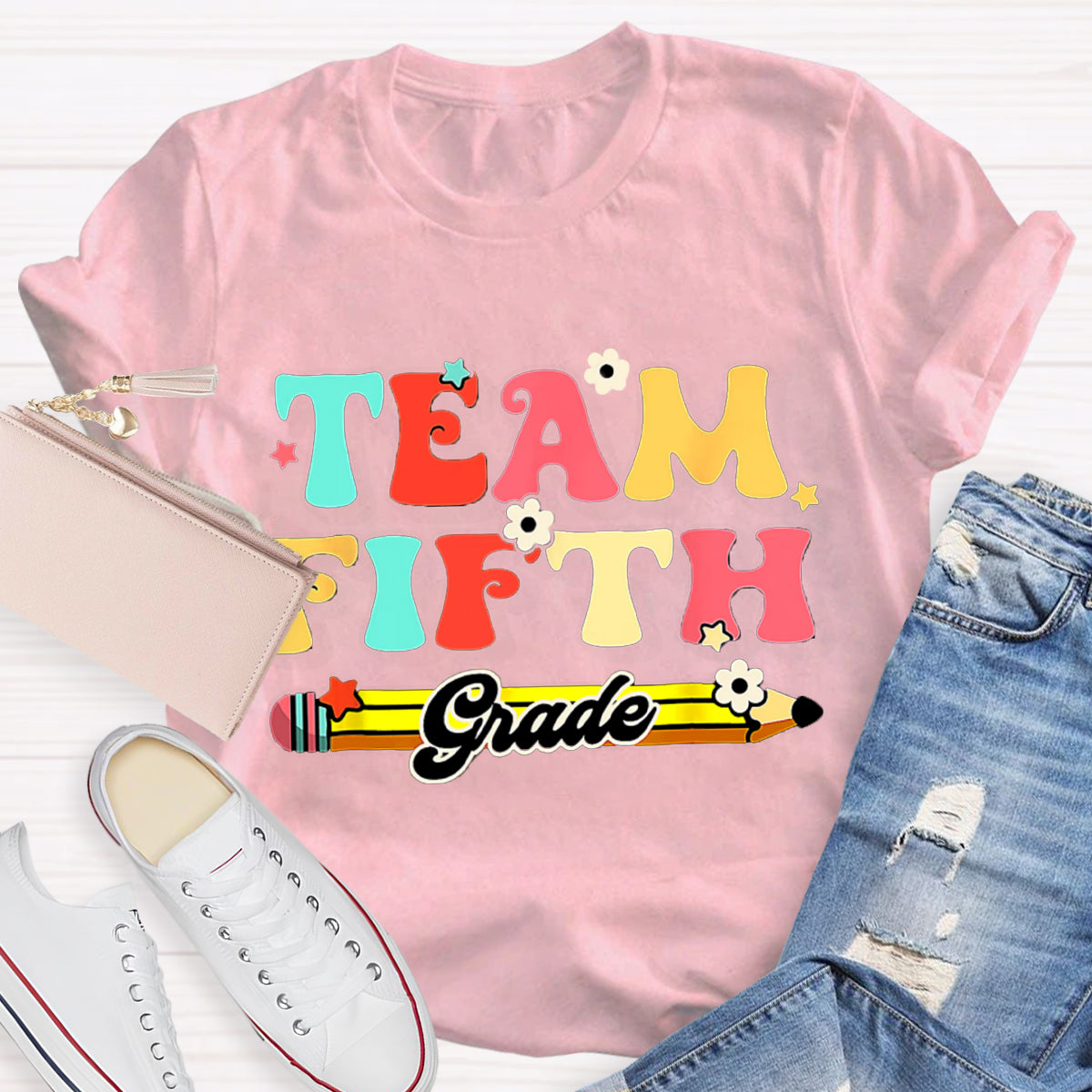 Personalized Grade Teacher Team T-Shirt