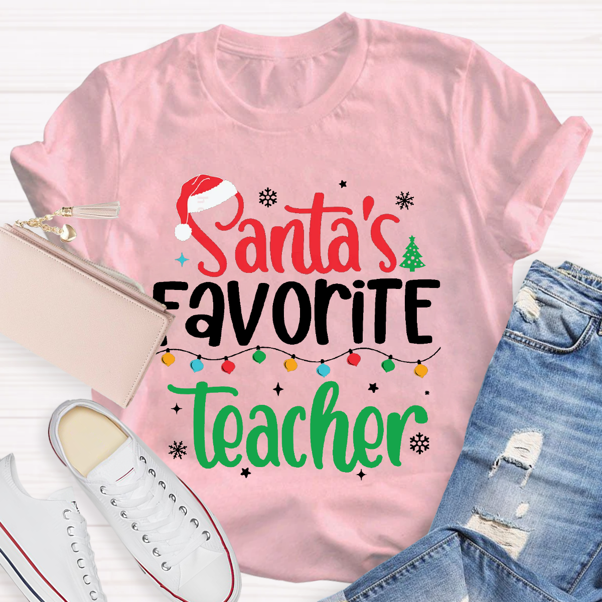 Santa's Favorite Teacher T-Shirt