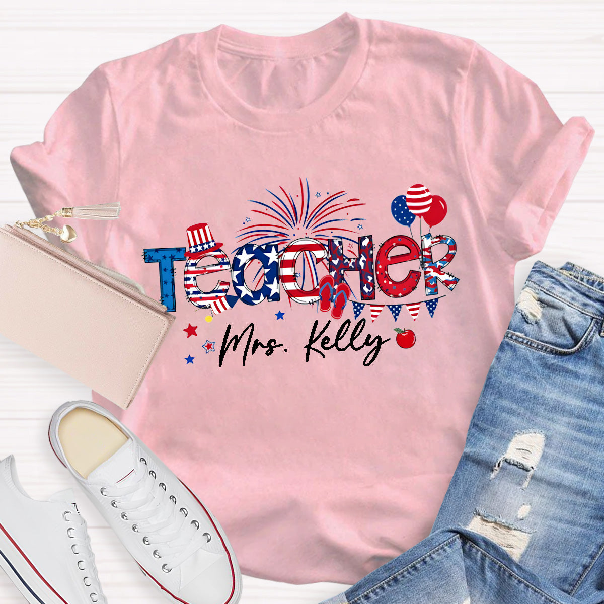 Personalized Name 4th Of July America History T-Shirt