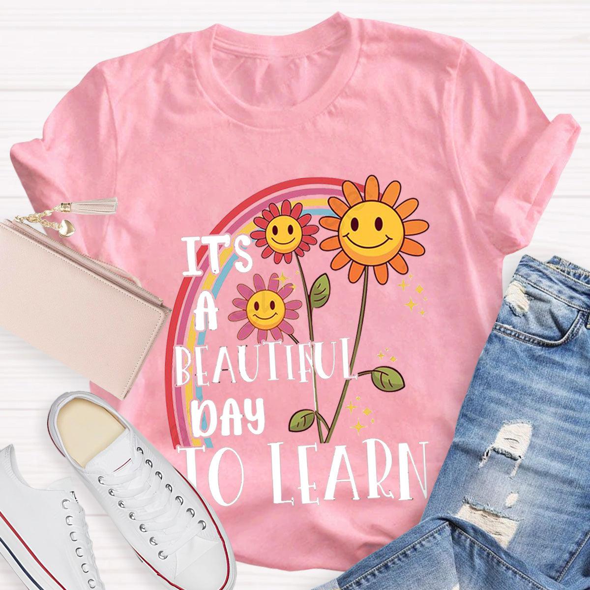 I's A Beautiful Day To Learn Teacher T-Shirt