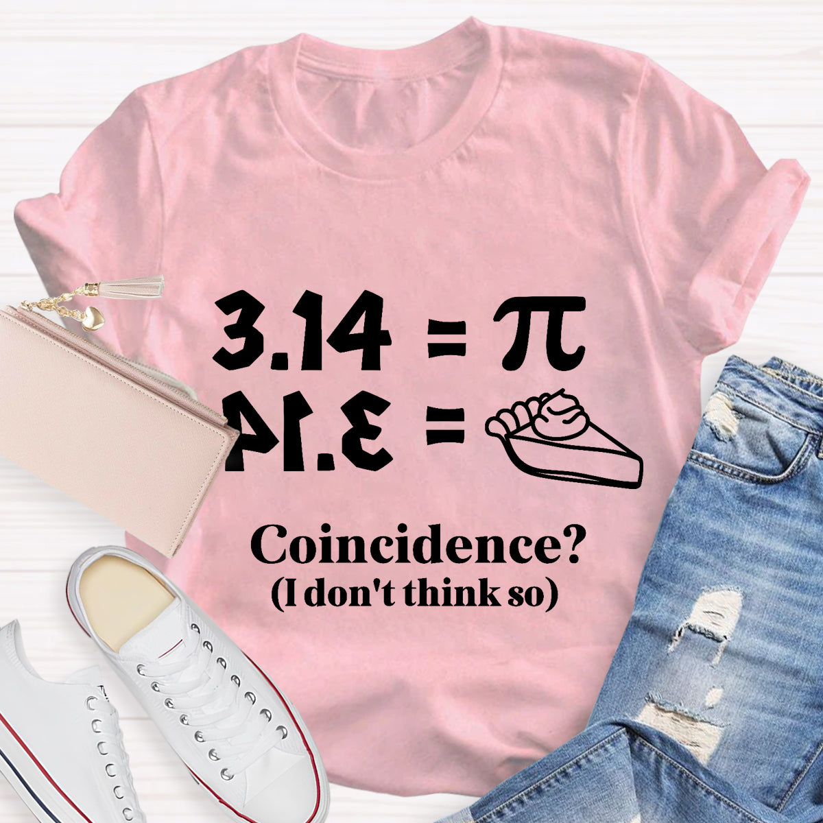 Pi Equals Pie Funny Math Teacher T-Shirt