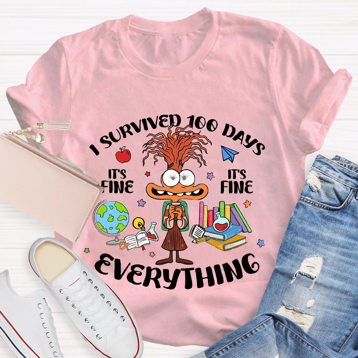 I Survived 100 Days Of School T-Shirt