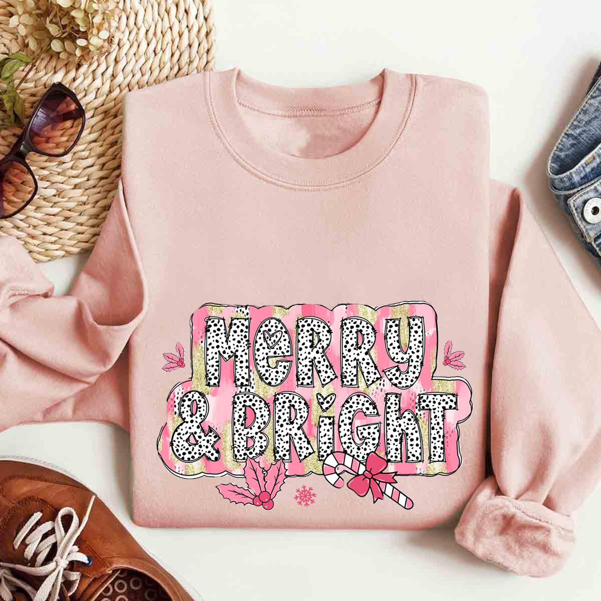 Merry & Bright Christmas Sweatshirt