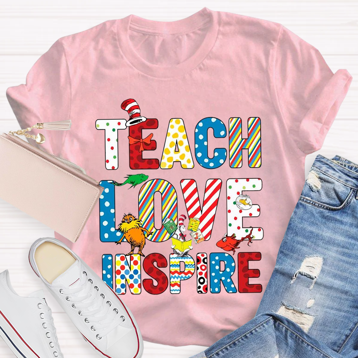 Teach Love Inspire Teacher T-Shirt