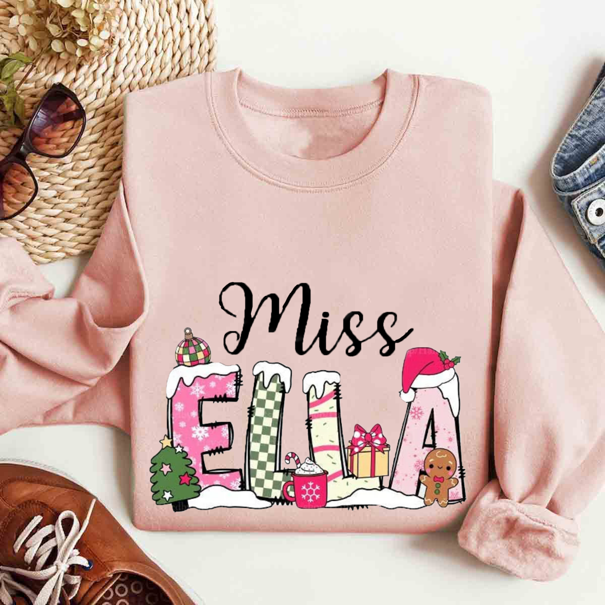 Personalized Name Christmas Sweatshirt