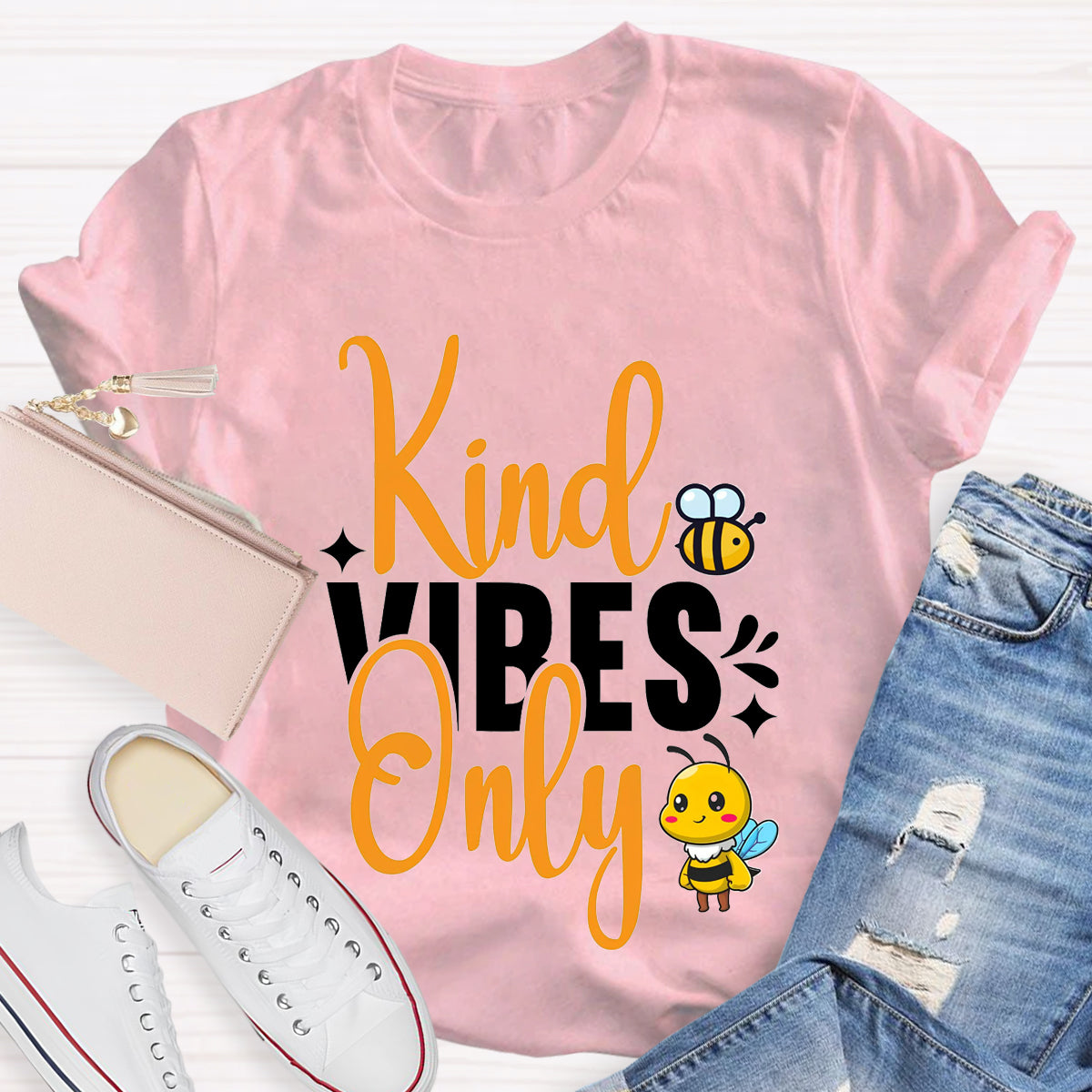 Kind Vibes Only Teacher T-Shirt