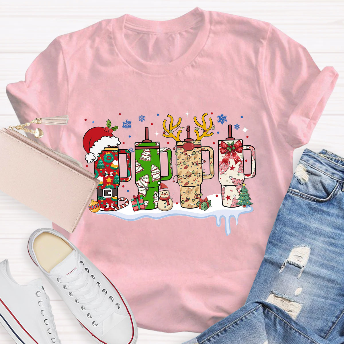 Retro Obsessive Cup Teacher T-Shirt