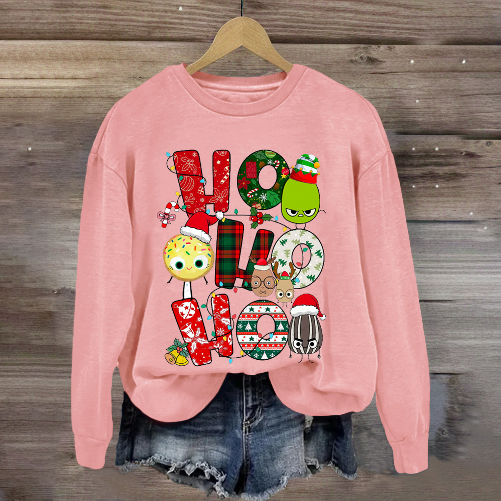 Children's Books Characters Ho Ho Ho Christmas Sweatshirt