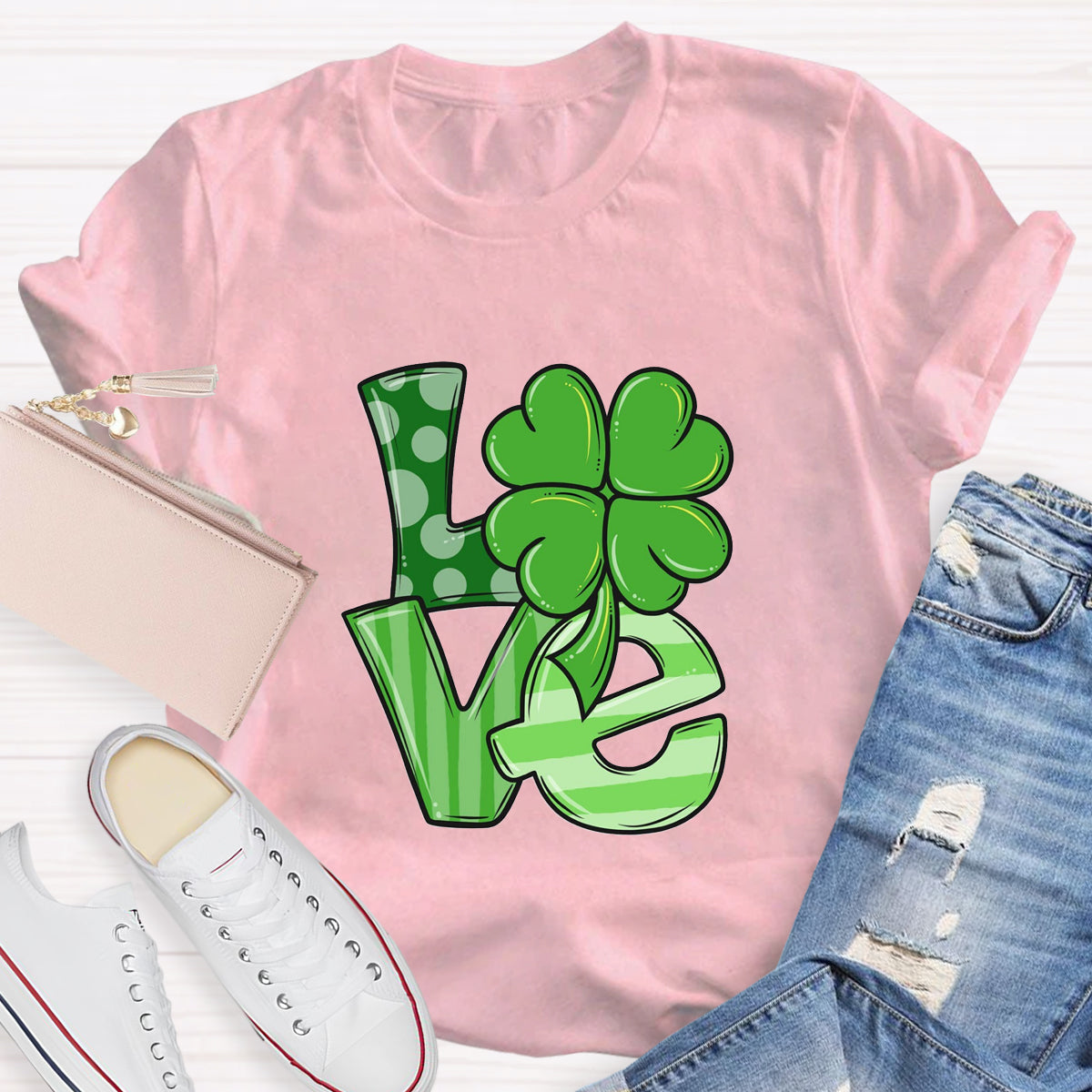 St. Patrick's Day Love Teacher T-Shirt