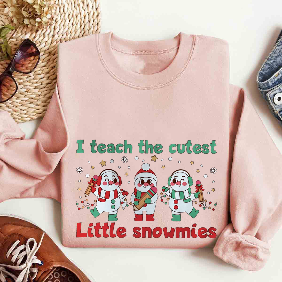 I Teach The Cutest Little Snowmies Sweatshirt