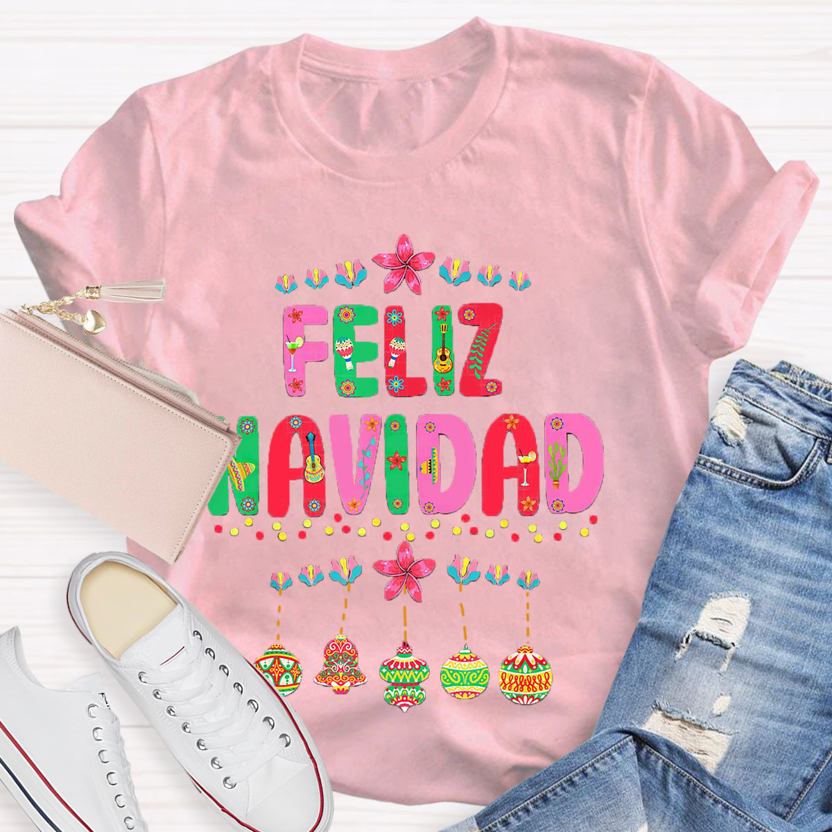 Feliz Navidad Spanish Teacher T-Shirt